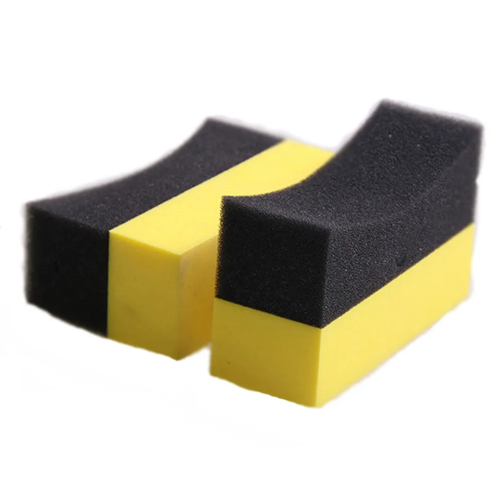 Franchise 4pcs UShape Car Tire Waxing Polishing Compound Washing Sponge Cleaning Pad Brush Tool #0516 | Автомобили и мотоциклы