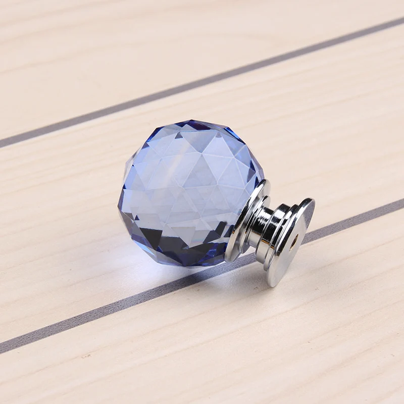 10 шт./лот 30 мм Хрустальный шар ручки ящика/кристальная ручка с цинковой основой