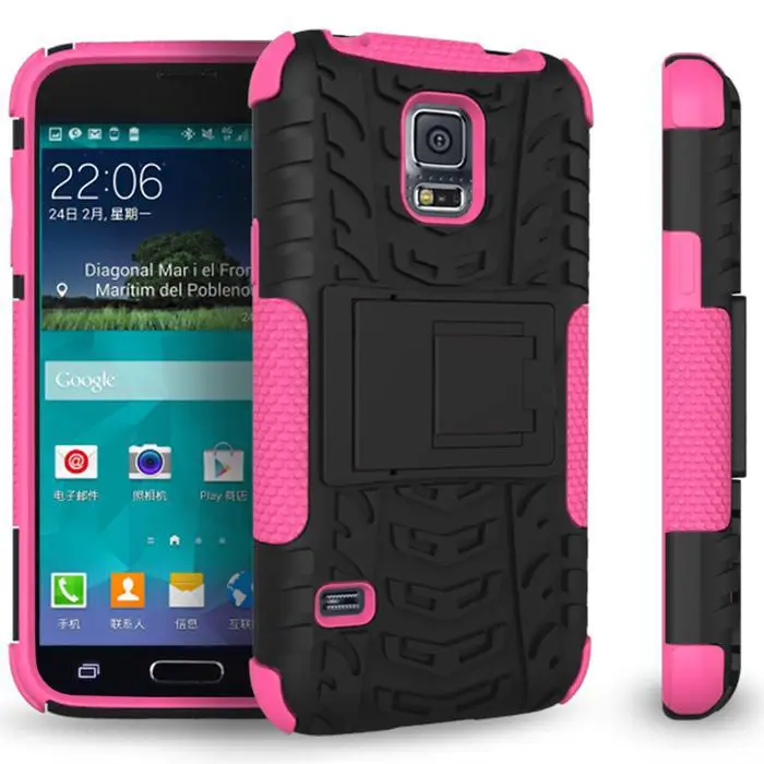 Cybernator Armor Case Shock Proof Heavy Duty Cases For Samsung Galaxy S5 Mini With Stand 8 Colors In Stock |