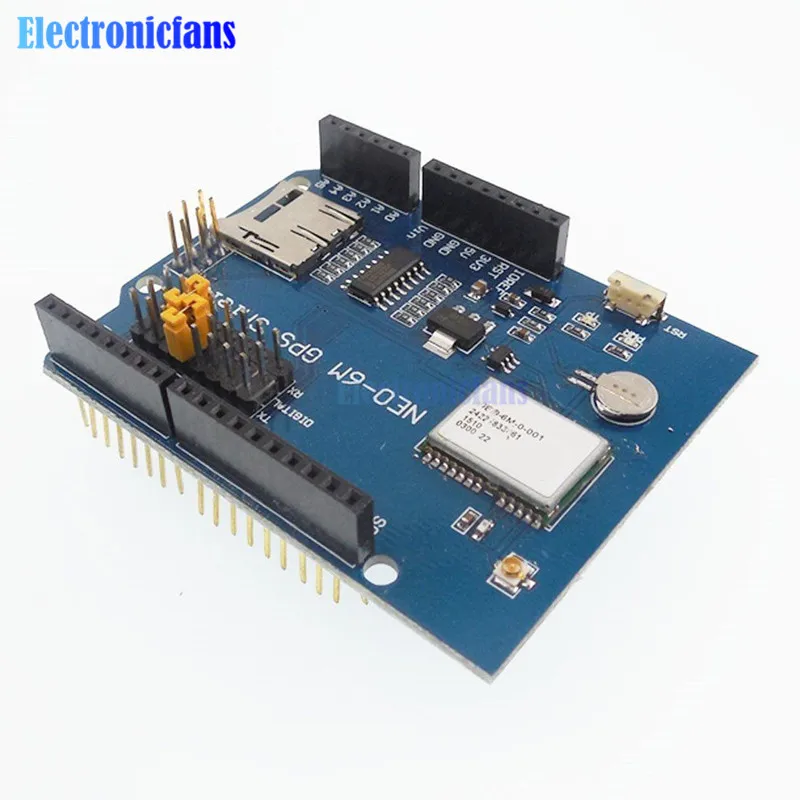 NEO-6M GPS Logger Shield Expansion Board Module SPI UART w/ SD Card Slot for Arduino UNO R3 ONE | Электронные компоненты и