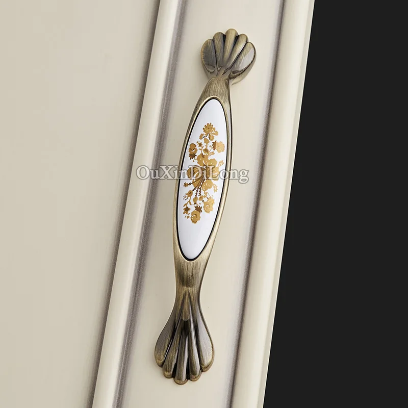 Горячие 10 шт европейские антикварные кухонные дверные мебельные ручки с