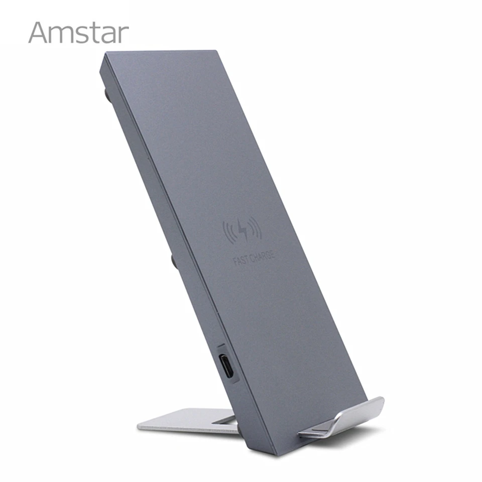 Беспроводное зарядное устройство Amstar Qi для iPhone 11 Pro Max X XR XS двойные катушки 10 Вт
