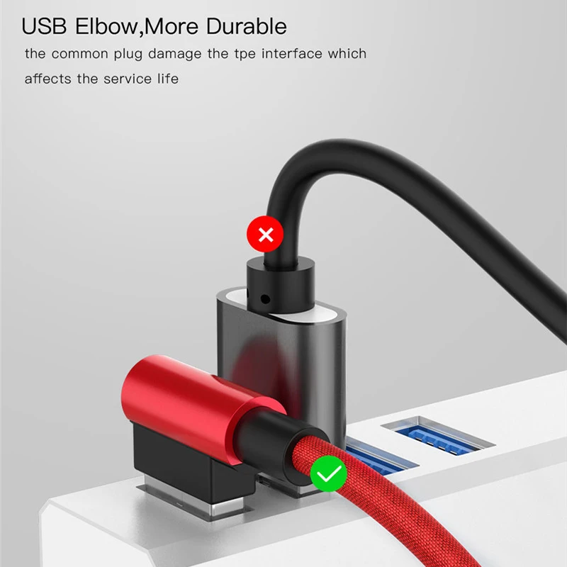 Micro USB кабель для быстрой зарядки а 90 градусов | Мобильные телефоны и аксессуары