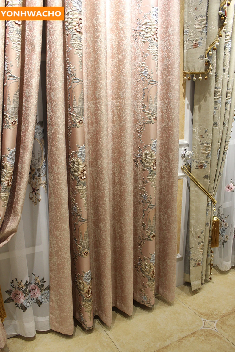 Шторы на заказ плотные Роскошные жаккардовые шторы для гостиной