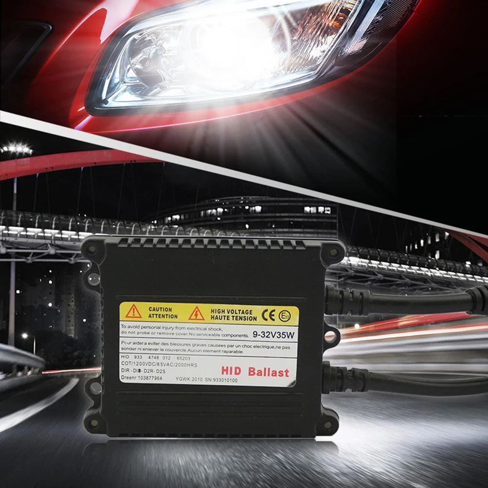 Авто Универсальный DC 12V 35W HID Xenon балласт Замена Цифровой Тонкий конверсионный