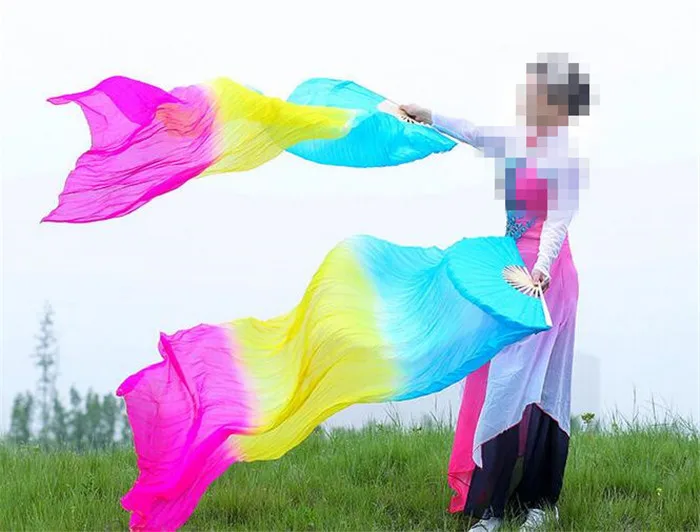 Женская Веер вуаль для танца живота 1 пара 8 м * 0 9 3 цвета|belly dance fan|dance fanbelly fan veils |