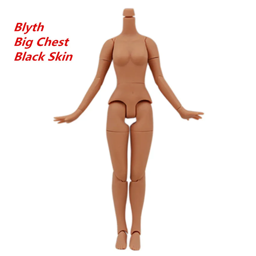 Blyth 19 Объединенный Корпус Маленькая грудь и большая грудь Сделай Сам белый натуральный загар черный 5 цветов кожа высокого качества Игрушки для девочек для детей