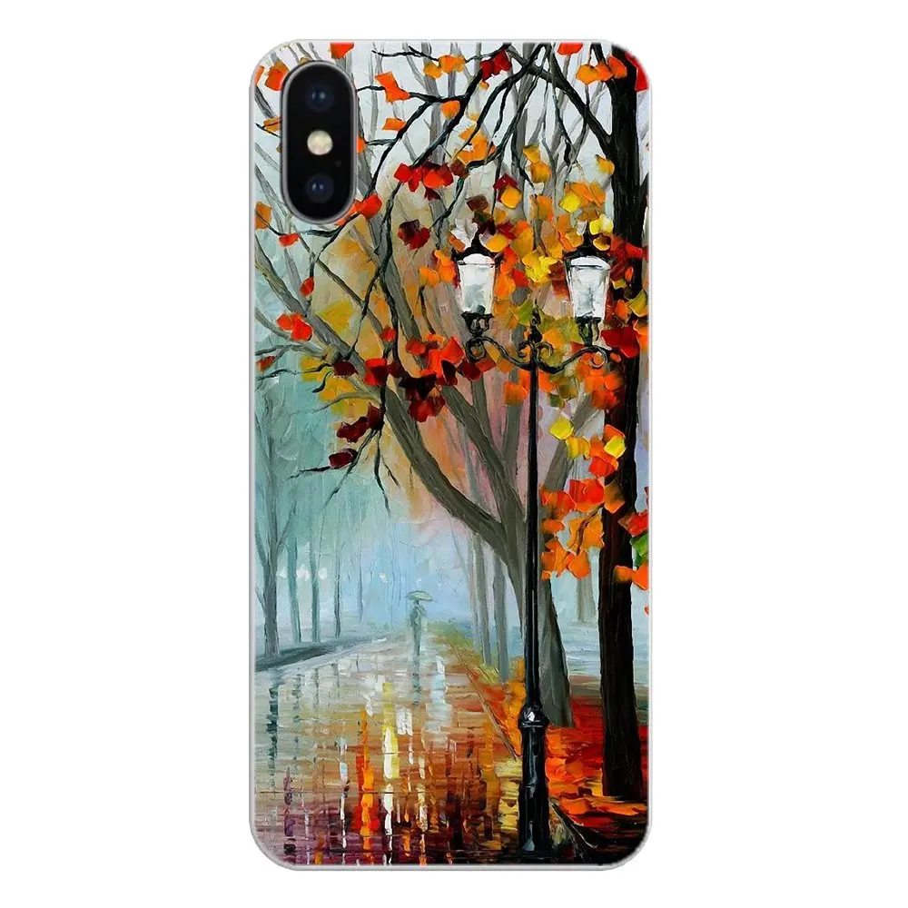 Aura из осень Леонид Afremov картина маслом силиконовый чехол для телефона Motorola Moto x4 E4
