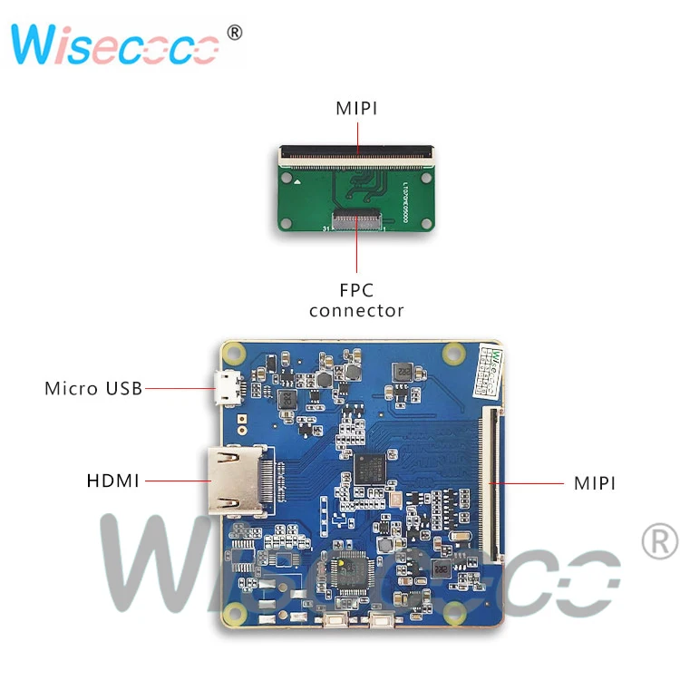 WISECOCO 7 дюймов TFT-LCD дисплей 1200x1920 разрешение с дистанционное управление драйвер