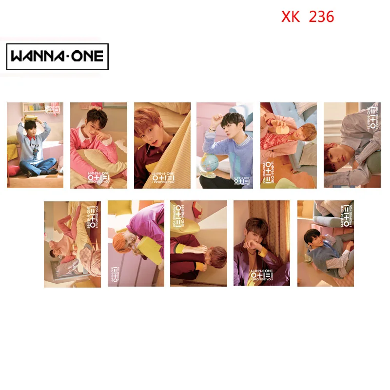 WANNA ONE 11 штук прозрачная каждая мини карта для домашней подписи|Ювелирная