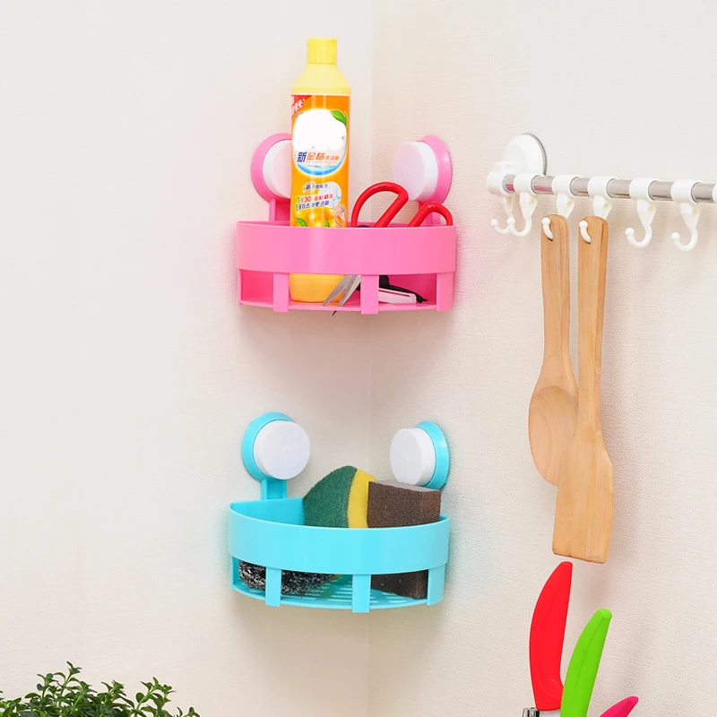 1 предмет Творческий Ванная комната угловой Стеллаж Органайзер настенная полка