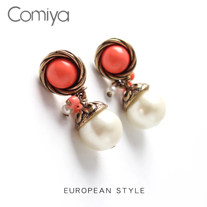 Comiya Висячие серьги корейские Brinco модные ювелирные изделия акриловый круглый