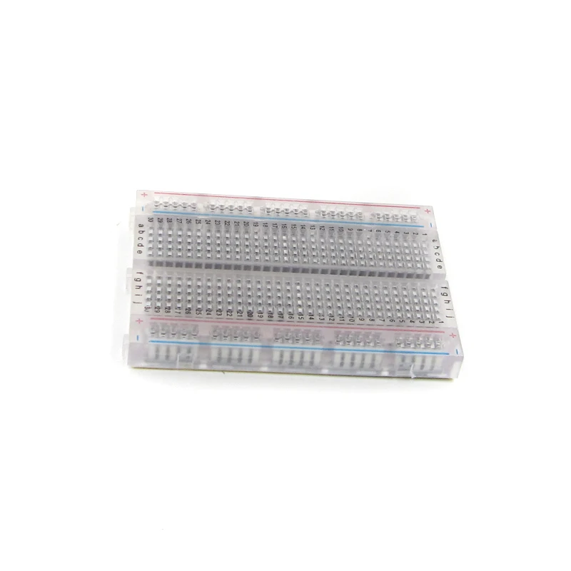 Мини макетная доска прозрачный материал 400 точек в наличии сделай сам|breadboard