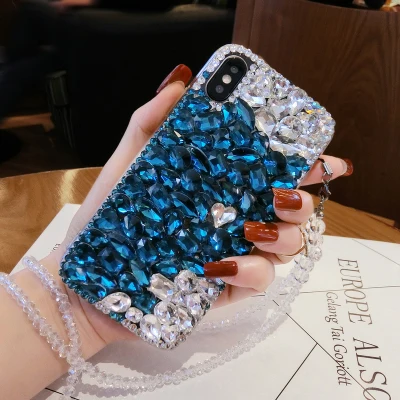 Чехол для телефона XSMYiss Bling с милыми кристаллами стразами и 3D камнями чехол Iphone 12 11