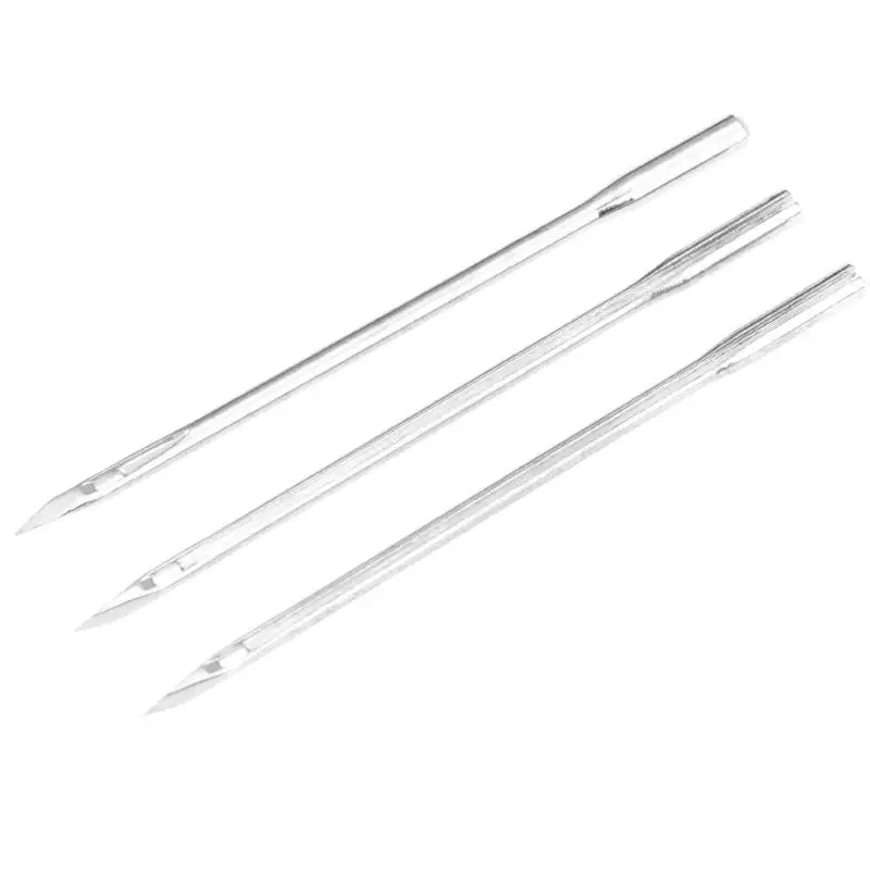 Small straight head 3 шт. Авто машинный шов шило для шитья Алмазный Наконечник иглы для изготовления кожаных изделий машинный шов шило для шитья Набор ниток иглы кожи сумки для инструментов - Цвет: Small straight head