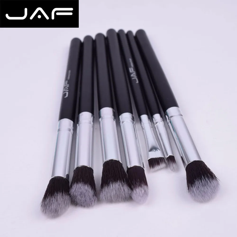 B# NEW JAF 7 шт. набор кистей для макияжа Профессиональные кисти для макияжа пудра Жидкий крем косметика, смешивание кисти инструмент#1101