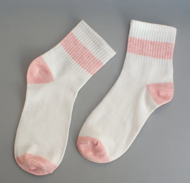 5 pairs Set Women Socks white short sock soft cotton light colors sweet | Женская одежда