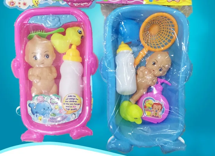 Детские водные игрушки для ванной ванны бутылочка кормления утка кукла