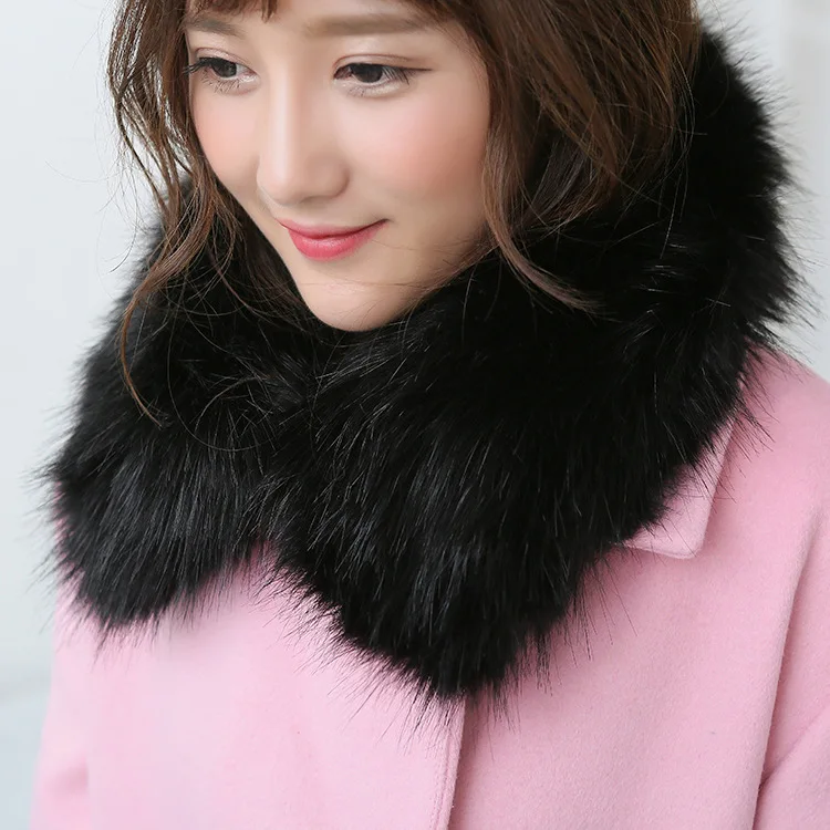 Новый толстый теплый воротник из искусственного меха супер мягкий шарф овечьего