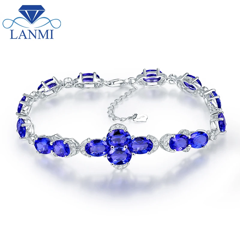 Оптовая продажа натуральный однотонный 18 К белый золотой голубой Сапфировый