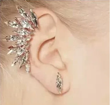 Крутой хрустальный горный хрусталь маркиза эльф универальные серьги шпильки