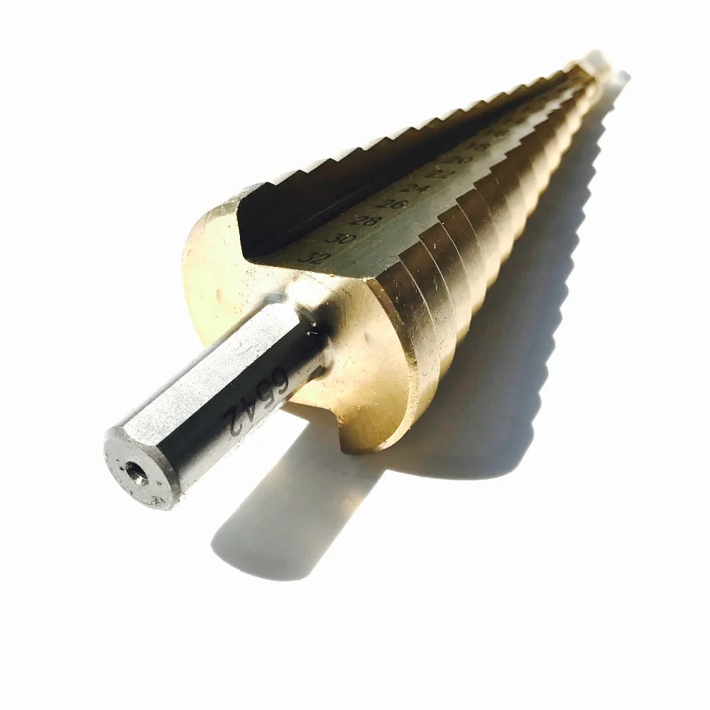 Набор ступенчатых сверл биты с треугольным хвостовиком 4 32 мм метрической