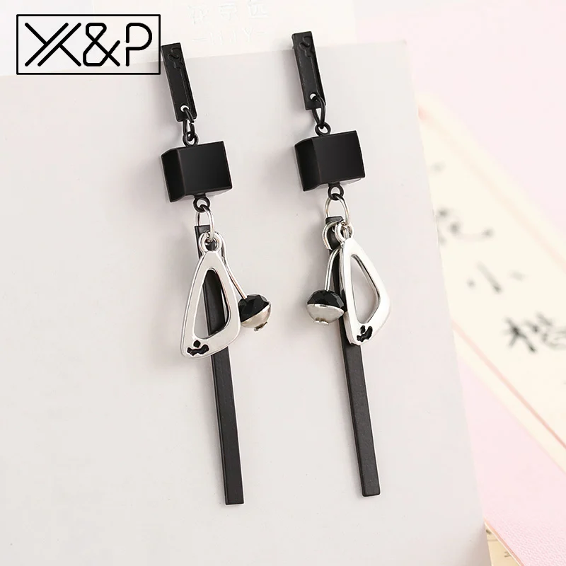 X& P летний корейский, геометрической формы Винтаж серьги для Для женщин моде акриловые золотые простые висячие серьги-подвески в форме ювелирные изделия - Окраска металла: Silver 6