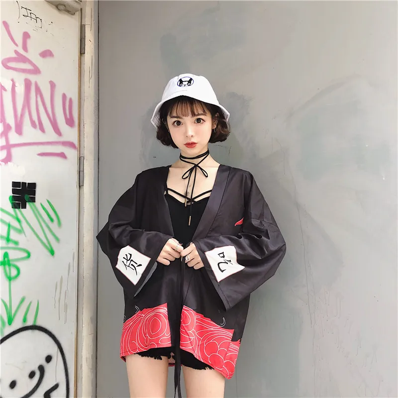 Женское кимоно кардиган Haori свободное в японском стиле на лето 2019|Одежда Азии и