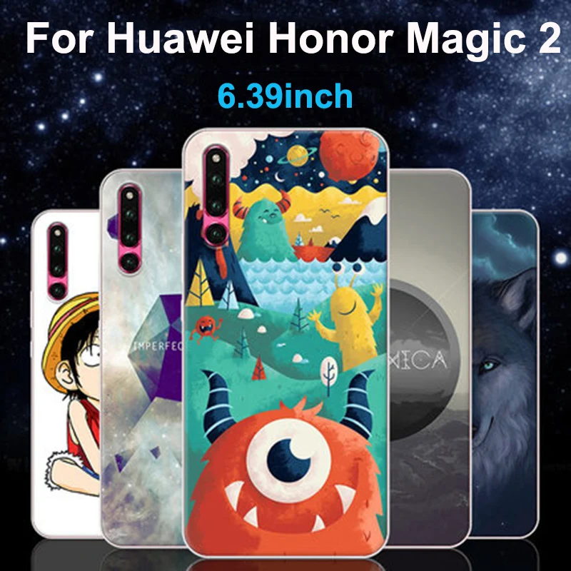 Чехол 6 39 дюйма для Huawei Honor Magic 2 Мультяшные жесткие чехлы телефонов из