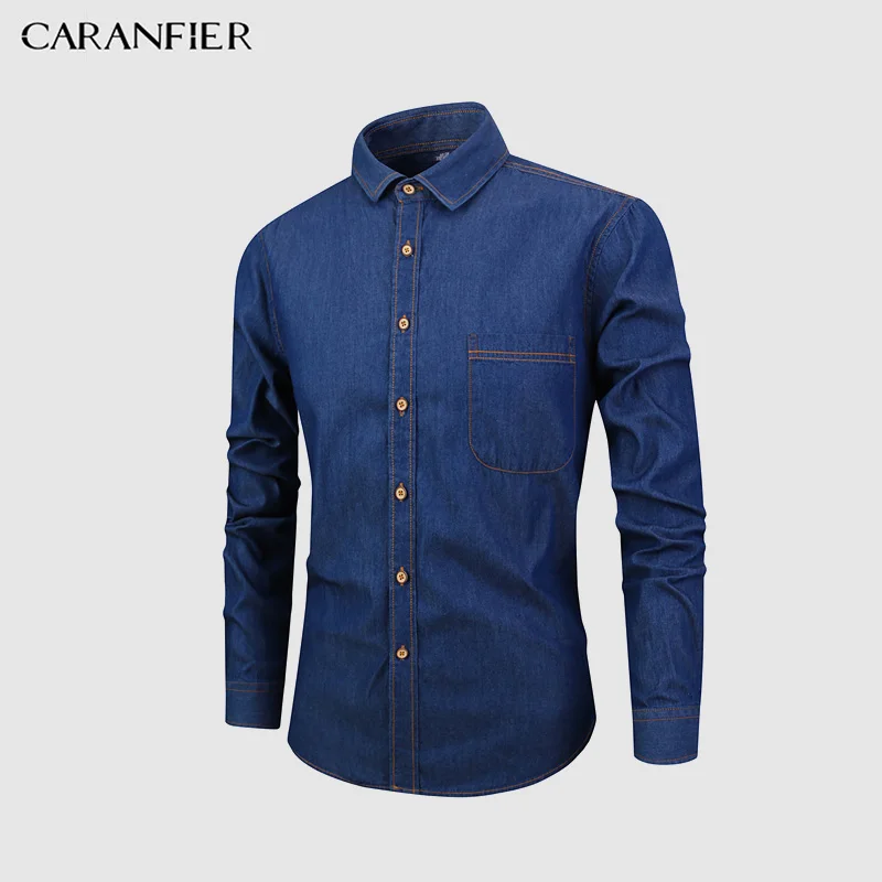 CARANFIER новая весенняя Модная брендовая мужская одежда приталенная Мужская