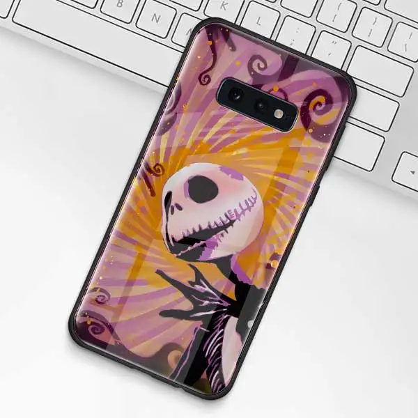 009 Чехол из закаленного стекла Jack Skellington Before Christmas для samsung Galaxy S10 S10e S9 S8 S10 Plus Note 9 A50 A30 - Цвет: 009