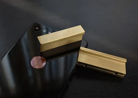 Ручка для выдвижного ящика из чистой меди ручка матовой латуни золотистого цвета