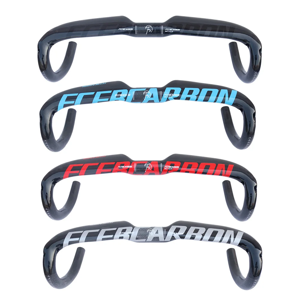 100% оригинальный карбоновый руль FCFB FW синий черный красный серебристый с 4