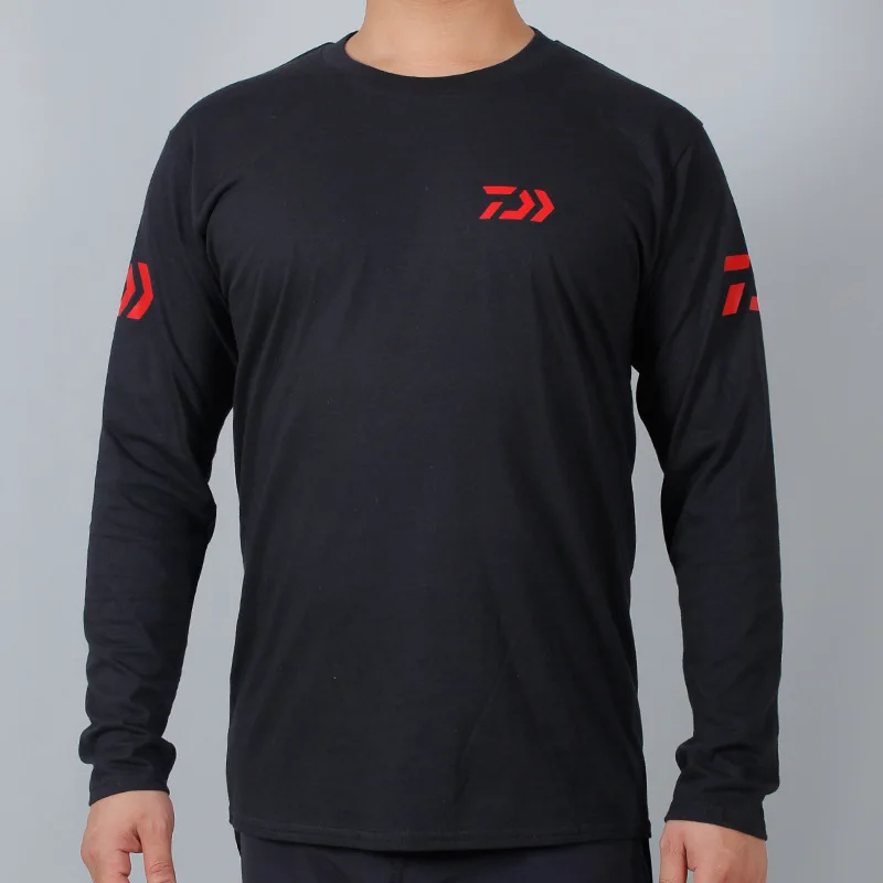 Daiwa осенне зимняя спортивная одежда для рыбалки на открытом воздухе футболка с
