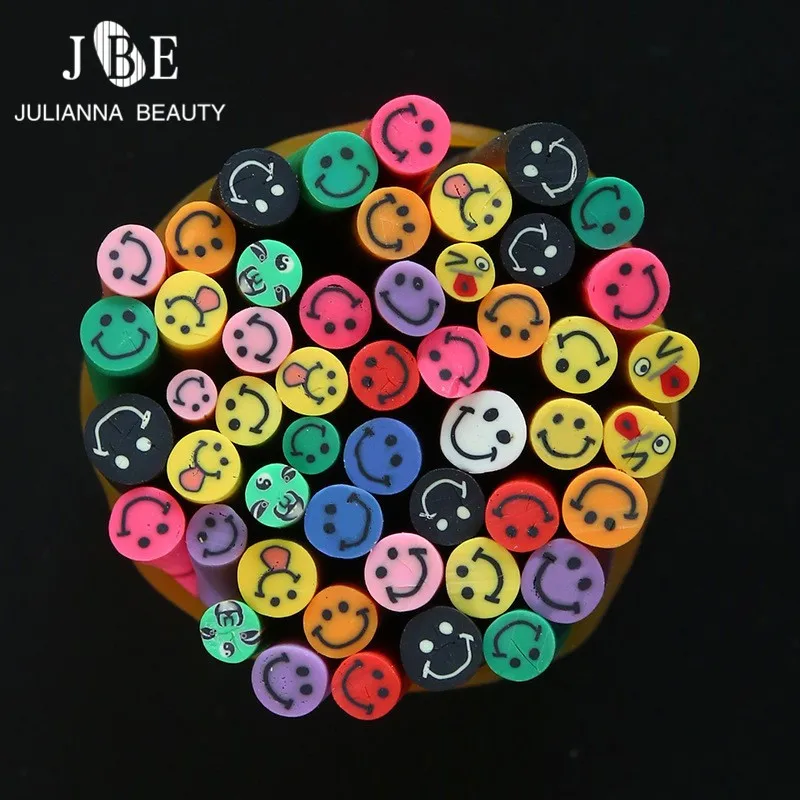 50 шт. мини ломтик ногтей фимо кубики для дизайна Уход за ногтями фимо-трости