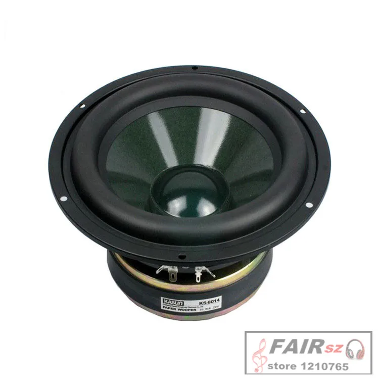 Kasun 8 дюймов низкочастотный динамик с басами динамик KS-8014 200 Вт 8 Ом HiFi super bass fever bass