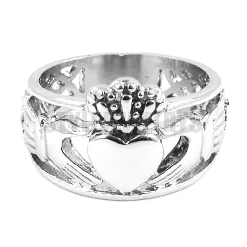 Оптовая продажа свадебное кольцо в кельтском стиле Claddagh для руки форме сердца с