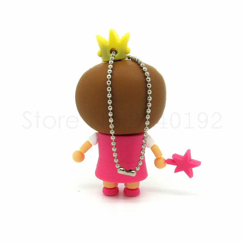 Новое милое платье принцессы милый флеш накопитель бело серые/Зубная фея карту