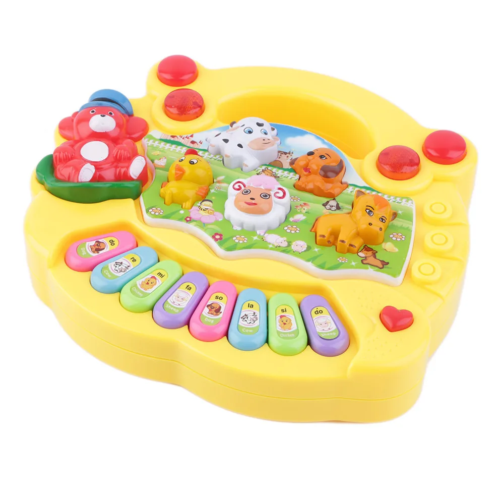 Kids Electronic Organ Musical Educational Piano Animal Farm Developmental Music Toy Gift For Baby Child Birthday | Спорт и