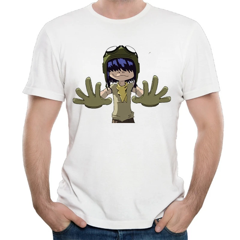 2018 лето бренд музыка Группа gorillaz футболка Футболки-топы из хлопка мужские с