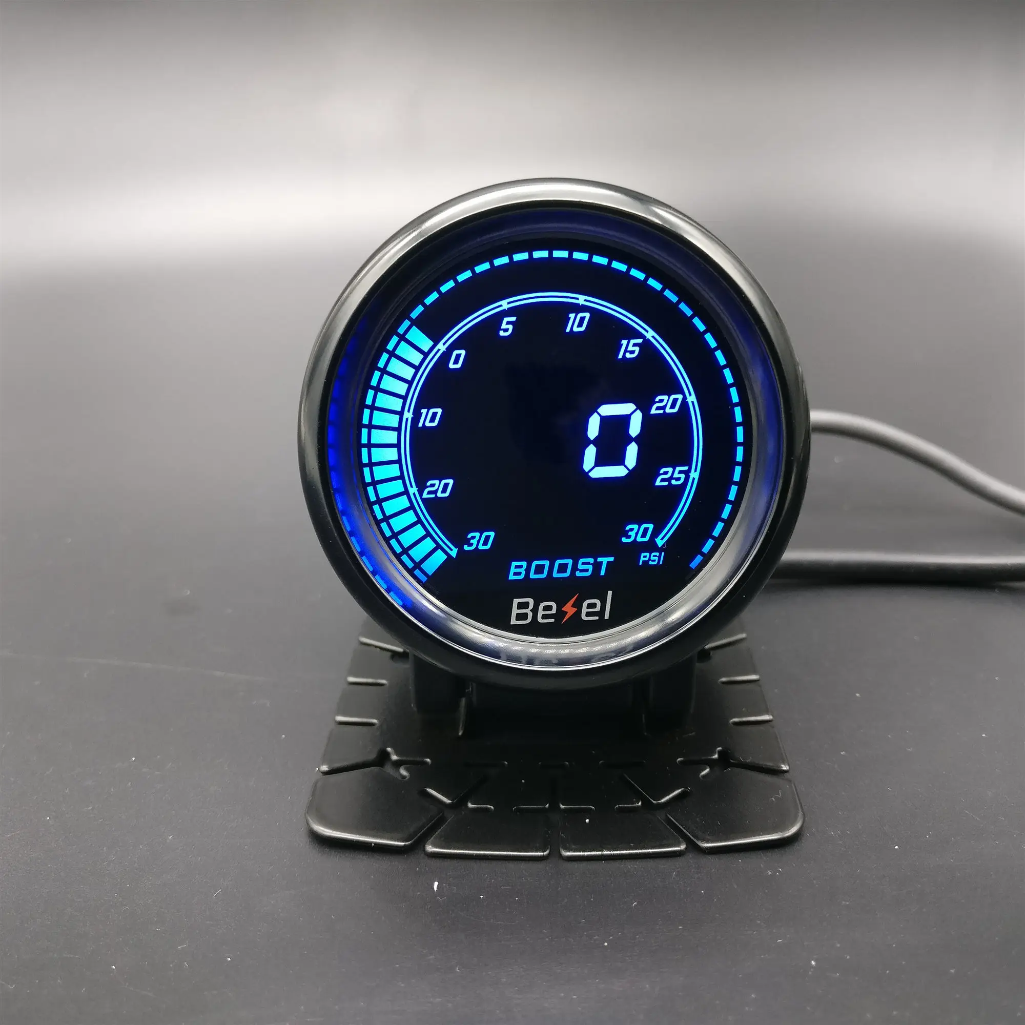 Дизайн " 52 мм EVO lcd-30~ 30psi Boost gauge Turbo meter monitor 7 цветов в комплекте gauge pod и sensor