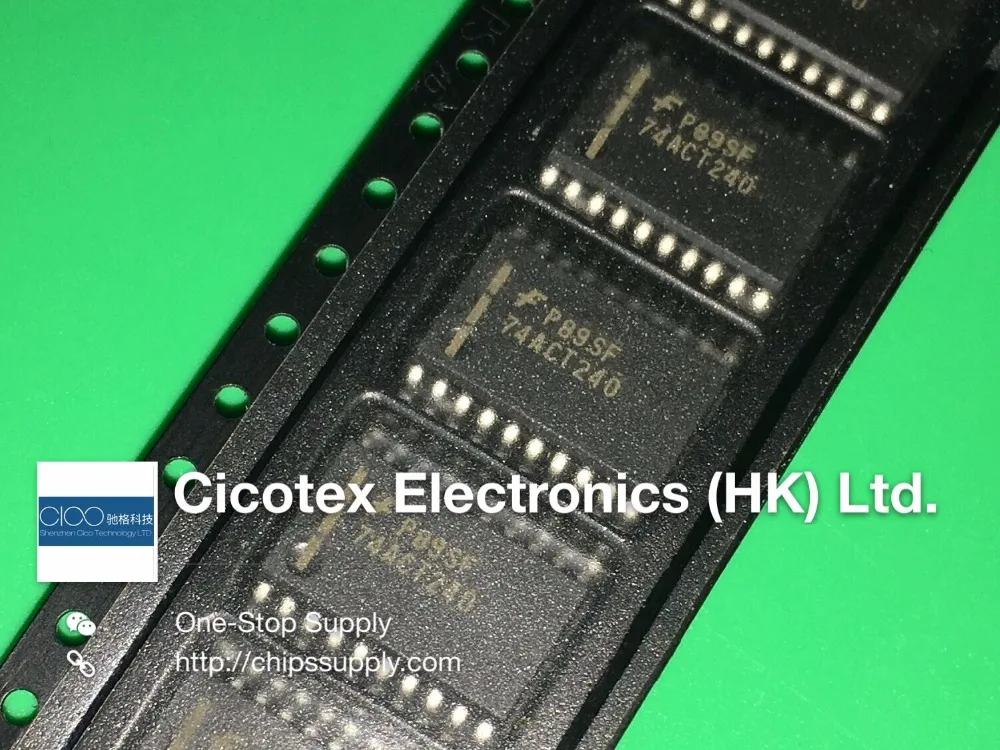 10 шт./лот 74ACT240SCX SOP20 IC ИНВЕРТОР ДВОЙНОЙ 4 вход 20soic 74ACT240|Контроллер двигателя| |