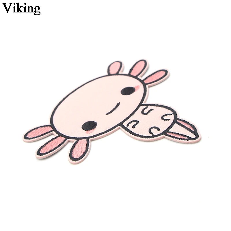 Axolotl нашивки мультфильм Шить на аппликация вышивка милый Утюг одежду &quotсделай