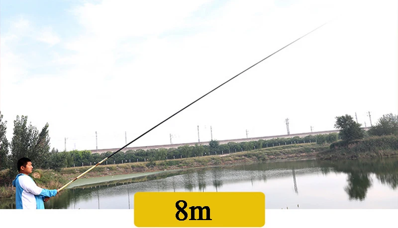 Super Hard Fishing Rod 8m 9m 10m 11m 12m 13m 14m 15m High Carbon Fiber Telescopic Rod Fishing Rod Overlength Fishing Rod B008 enlarge