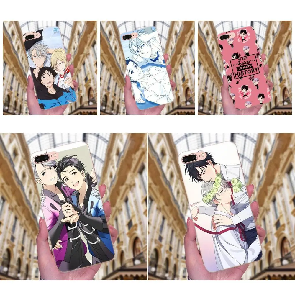 Yuri On Ice Высококачественная мягкая задняя крышка для Huawei P7 Honor 4C 5A 5C 5X 6 6C 6A 6X 7 7X 8 9 V8 V10