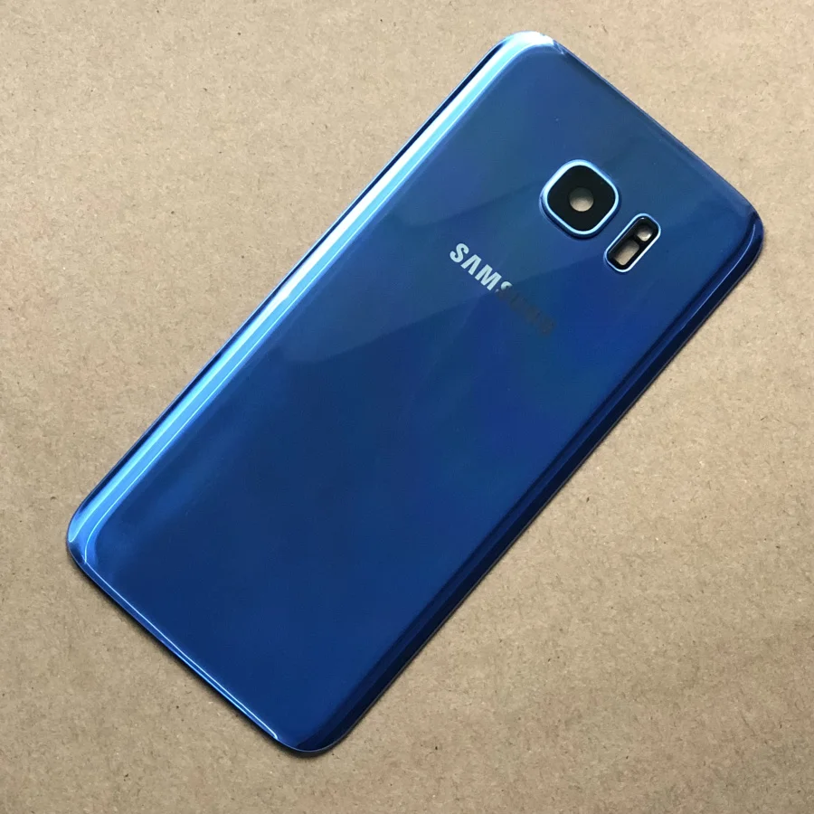 Для SAMSUNG Galaxy S7 G930F/S7 Edge G935F Задняя стеклянная крышка для батареи Чехол для задней двери для SAMSUNG S7 S7Edge Задняя стеклянная крышка