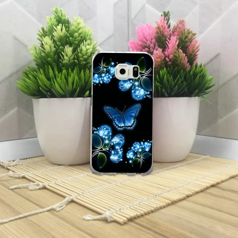Мягкие чехлы для телефонов Samsung Galaxy S3 S4 S5 Mini S6 S7 S8 S9 S10 Edge Plus Lite Note 5 8 9 фиолетовые