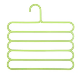 Green Многофункциональная пятислойная вешалка для брюк сушилка креативный современный домашний шкаф для одежды ванная карамельный цвет пластиковый галстук сушилка - Цвет: Green