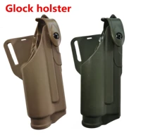 airsoft glock belt holster for glock 17 19 22 23 31 32 hunting shooting bearing flashlight tactical light bearing gun holster