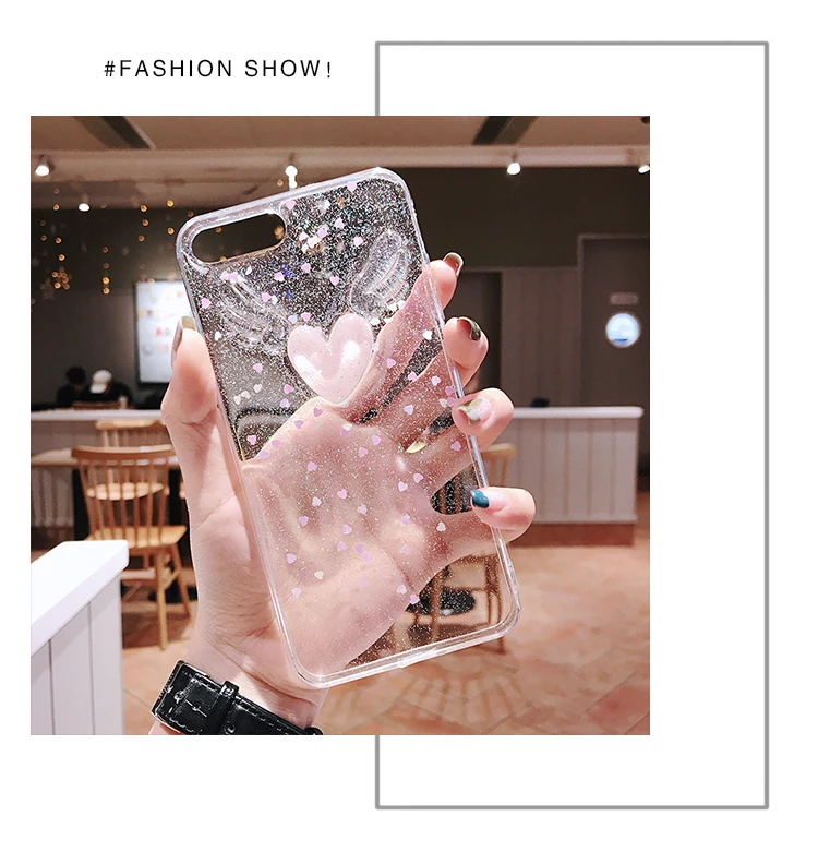 Для iPhone XS max/XR 3D чехол с крыльями ангела и наклейка на экран из закаленного стекла для iPhone X XS 8 7 Plus 6 6splus Русалка Любовь
